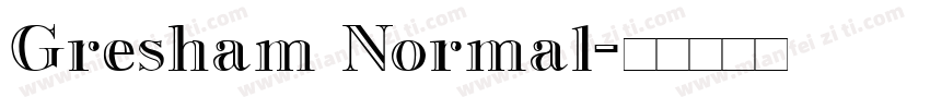 Gresham Normal字体转换
